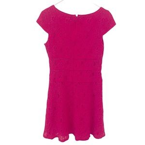 Ann Taylor Size 6 Pink Lace Dress